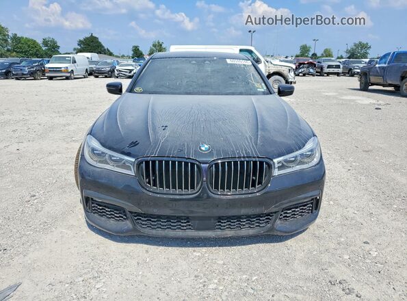 WBA7F2C50JG424686 2018 BMW 7 SERIES Black უკანა ხედი