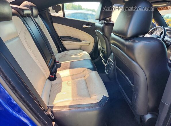 2C3CDXHG4JH223624 2018 DODGE CHARGER Blue Սալոնի հետևի տեսք