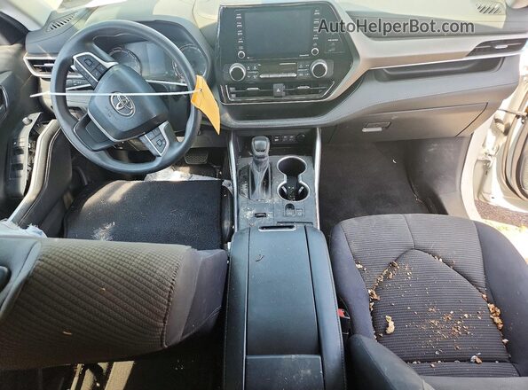 5TDCZRAH6NS123611 2022 TOYOTA HIGHLANDER White Սարքավորումների վահանակի տեսք