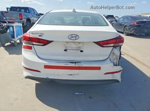 5NPD74LF3HH166726 2017 HYUNDAI ELANTRA Белый Вид салона спереди