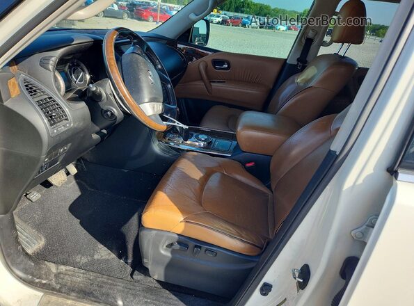 JN8AZ2NDXG9800333 2016 INFINITI QX80 White Widok deski rozdzielczej