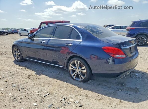 55SWF4JB9GU115545 2016 MERCEDES-BENZ C-CLASS Blue Trasero derecho