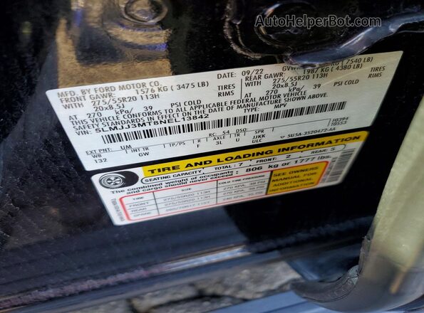 5LMJJ3MT8NEL13842 2022 LINCOLN NAVIGATOR Black სალონის 360-გრადუსიანი ხედი