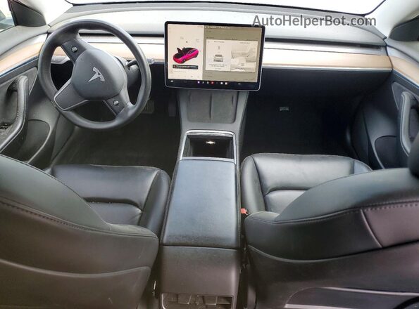 5YJ3E1EB0MF995725 2021 TESLA MODEL 3 Black Vista del cuadro de instrumentos