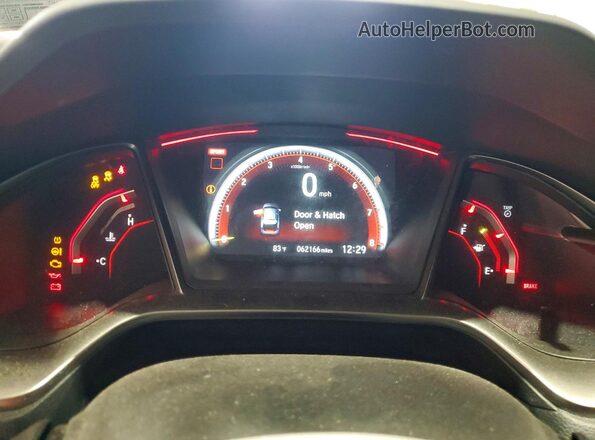 SHHFK8G74JU202363 2018 HONDA CIVIC Black Widok tylnych siedzeń