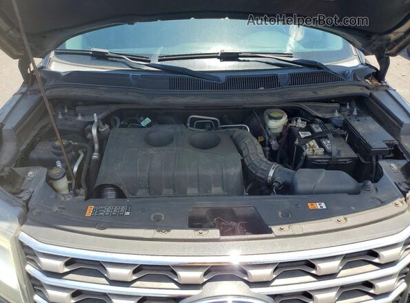 1FM5K8DH9HGA65829 2017 FORD EXPLORER Black Widok naklejki z numerem VIN