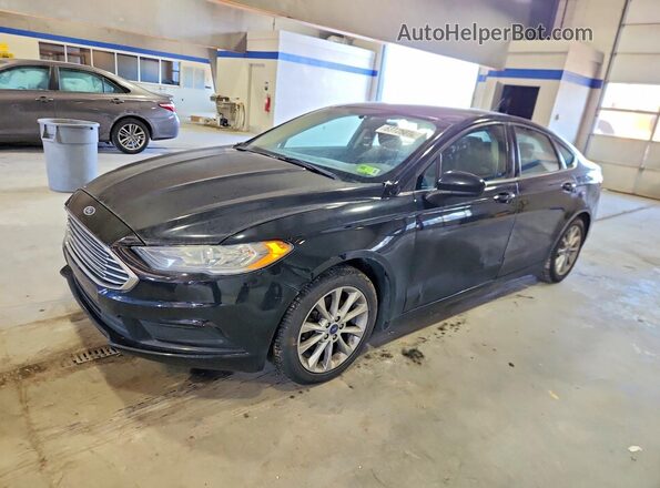 3FA6P0HD0HR305335 2017 FORD FUSION Black Trasero izquierdo