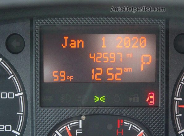 3C6TRVDG1LE124384 2020 RAM PROMASTER White Instrument cluster view