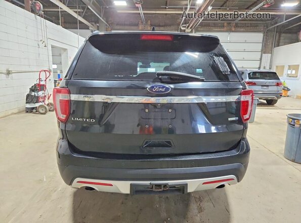 1FM5K8F82GGB27969 2016 FORD EXCUR Black Widok z tyłu