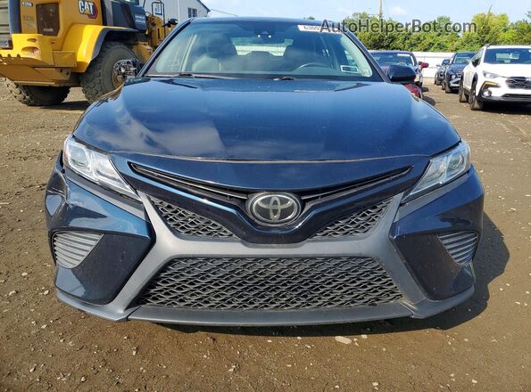 4T1B11HK4KU722774 2019 TOYOTA CAMRY Blue უკანა ხედი
