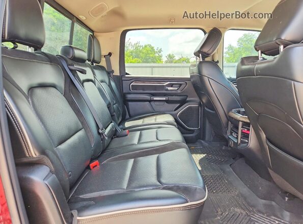 1C6SRFJT6KN623808 2019 RAM 1500 Burgundy Вид задньої частини салону