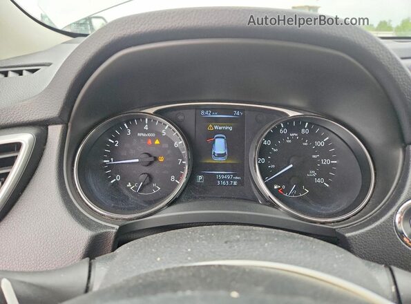 KNMAT2MV8GP650497 2016 NISSAN ROGUE Серебряный Вид задних сидений