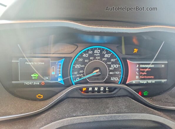 1FADP5EU2HL115950 2017 FORD C-MAX Серый Вид задних сидений
