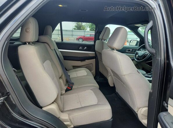 1FM5K8BH3JGC35353 2018 FORD EXPLORER Black Widok komory silnika
