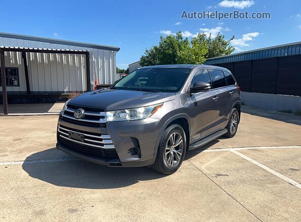 5TDZARFH8HS026022 2017 TOYOTA HIGHLANDER Gray Rear right