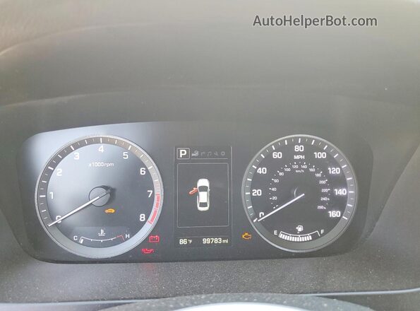 5NPE34AF4GH396955 2016 HYUNDAI SONATA White Widok tylnych siedzeń