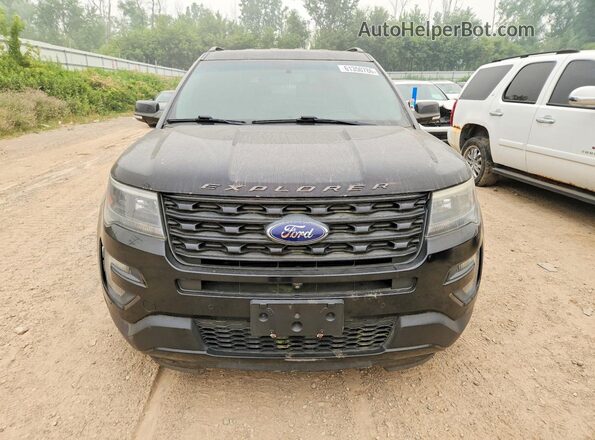 1FM5K8GT3GGA84584 2016 FORD EXPLORER Black Vista trasera