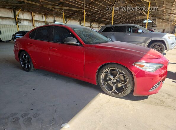 ZARFAECN8J7595755 2018 ALFA ROMEO GIULIA Red წინა ხედი