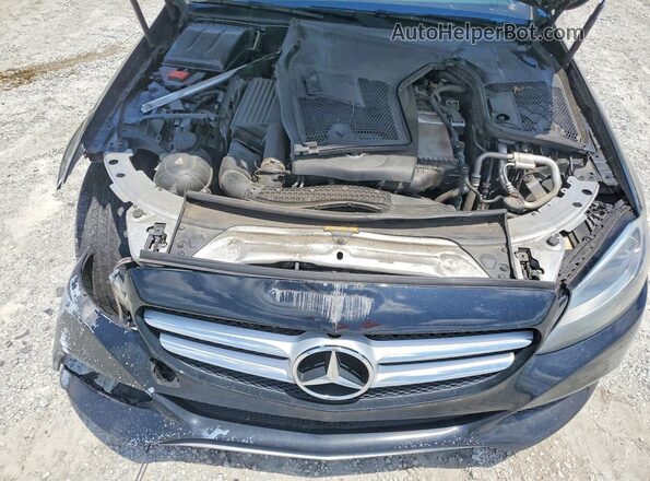 55SWF4KB2HU213493 2017 MERCEDES-BENZ C-CLASS Black Вид підкапотного простору