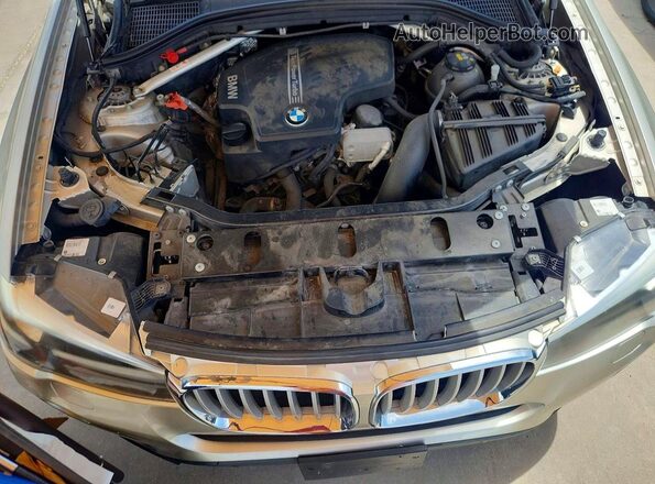 5UXWX9C59H0T12393 2017 BMW X3 Silver ძრავის განყოფილების ხედი