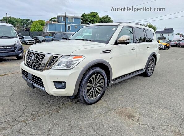 JN8AY2NE0J9734362 2018 NISSAN ARMADA Белый Задняя правая четверть