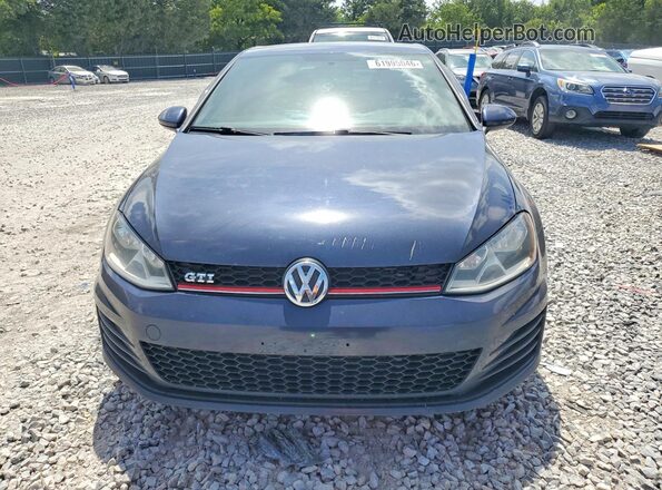 3VWYT7AUXGM068315 2016 VOLKSWAGEN GTI Blue Հետևի տեսք