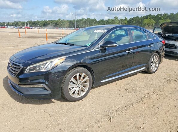 5NPE34AF7GH419676 2016 HYUNDAI SONATA Black Задня ліва чверть