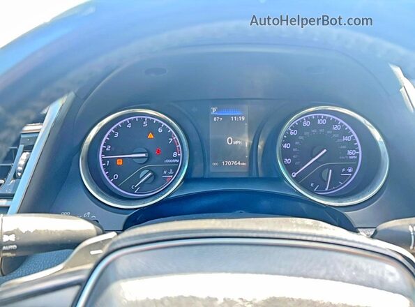 4T1B11HK6KU794401 2019 TOYOTA CAMRY Gray Instrument cluster view