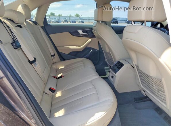 WAUENAF44HN017726 2017 AUDI A4 Brown უკანა სალონის ხედი