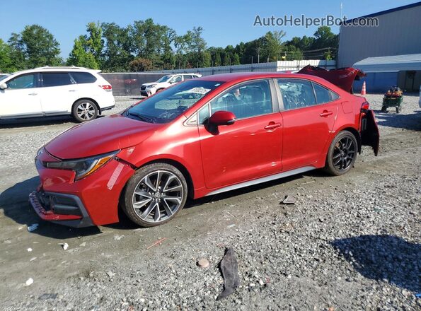 5YFS4RCE6LP001768 2020 TOYOTA COROLLA Red Rear left