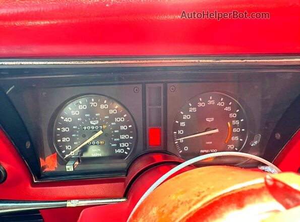 1Z87495422058 1979 CHEVROLET CORVETTE Red წინა სალონის ხედი