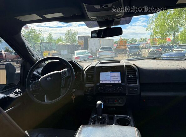 1FTEW1E42KFC90537 2019 FORD F150 Black Вид задніх сидінь