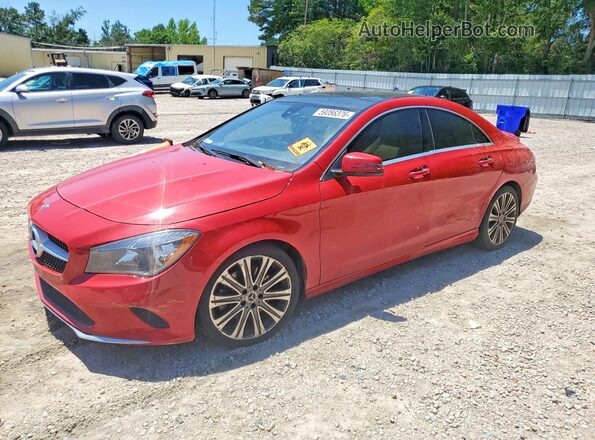 WDDSJ4EB3JN684138 2018 MERCEDES-BENZ CLA-CLASS Red უკანა მარცხენა