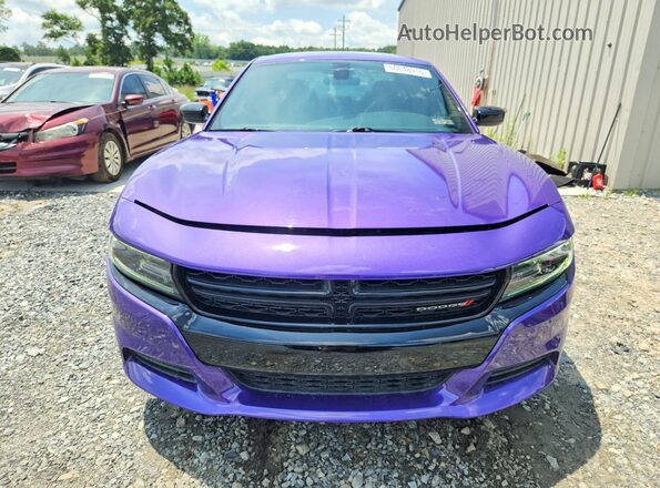 2C3CDXBG7JH284717 2018 DODGE CHARGER Purple Vista trasera