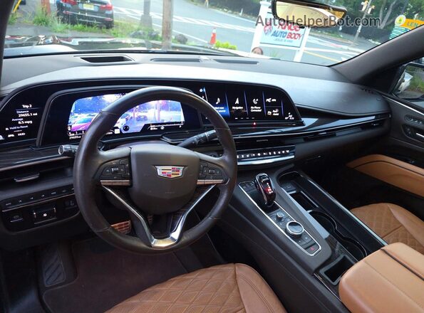 1GYS4FKL7PR104654 2023 CADILLAC ESCALADE Синий Вид задних сидений