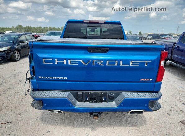3GCUDEED5NG537982 2022 CHEVROLET SILVERADO Blue წინა სალონის ხედი