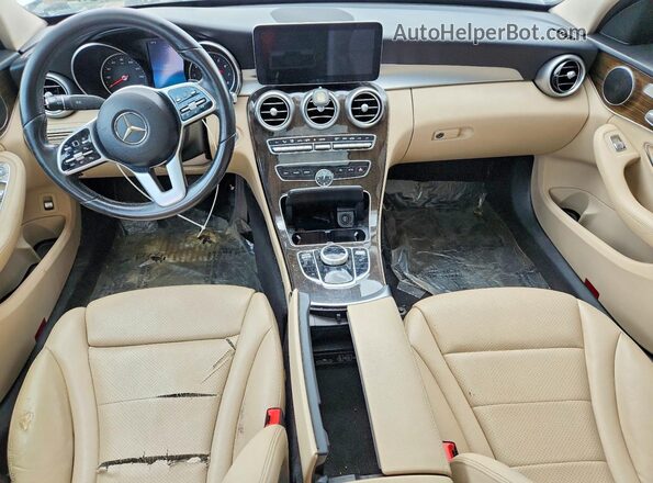 55SWF8DB4KU299675 2019 MERCEDES-BENZ C White Սարքավորումների վահանակի տեսք