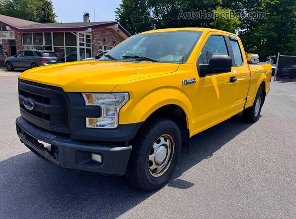 1FTEX1E89HKD49762 2017 FORD F150 Yellow Задня ліва чверть