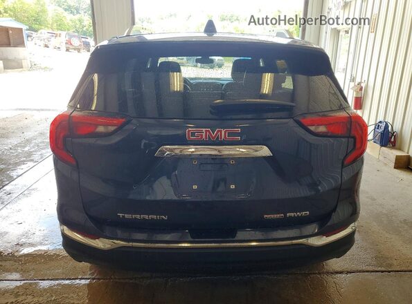3GKALWEU4JL307660 2018 GMC TERRAIN Blue Вид салону спереду