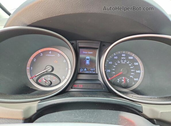 KM8SM4HF0GU144403 2016 HYUNDAI SANTA Серый Вид задних сидений