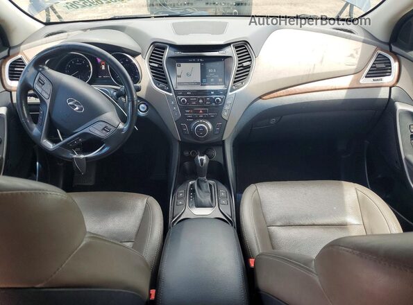 KM8SR4HF1HU219404 2017 HYUNDAI SANTA FE Blue Vista del cuadro de instrumentos