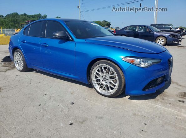 ZARFAECN8H7560028 2017 ALFA ROMEO GIULIA Blue წინა ხედი