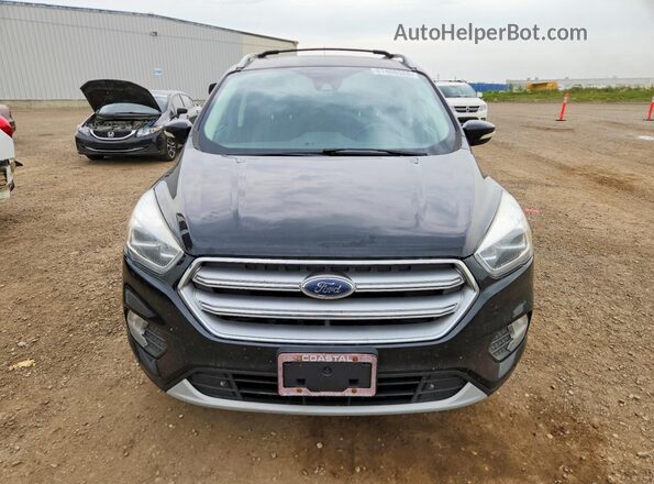 1FMCU9J96HUE41392 2017 FORD ESCAPE Black უკანა ხედი