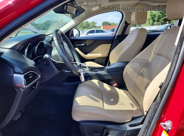 SADCJ2EV9JA257300 2018 JAGUAR F-PACE Red Вид панелі приладів