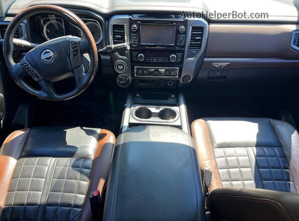 1N6BA1F46GN514337 2016 NISSAN TITAN Black უკანა სავარძლების ხედი
