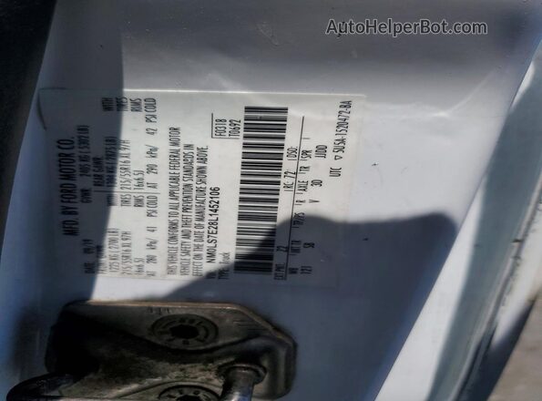 NM0LS7E28L1452106 2020 FORD TRANSIT White Вид наклейки з VIN-кодом