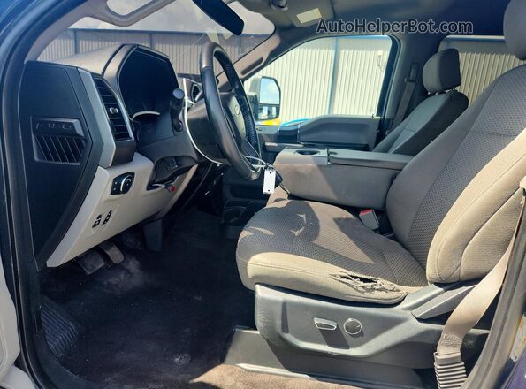 1FTEW1EB5JFB29791 2018 FORD F150 Blue Вид панелі приладів