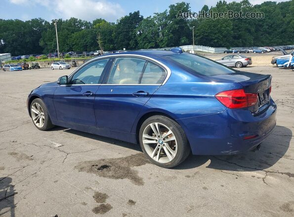 WBA8D9C58JEM32467 2018 BMW 3 SERIES Синий Задняя правая четверть