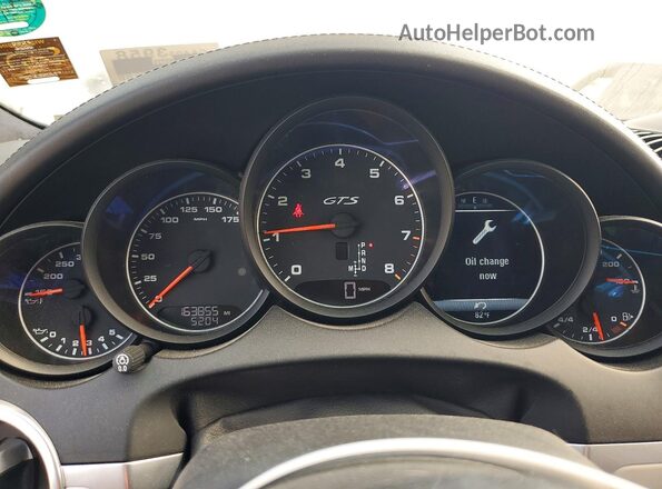 WP1AD2A21GLA72031 2016 PORSCHE CAYENNE Silver უკანა სავარძლების ხედი