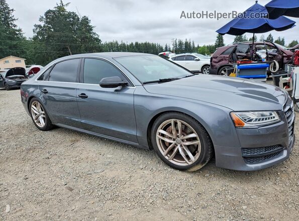 WAU44AFD5HN006975 2017 AUDI A8 Gray Widok z przodu